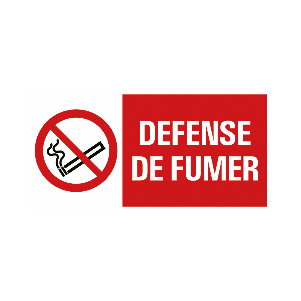 Pickup - Defense de fumer - conform NEN-EN-ISO 7010 bord 30x15 cm