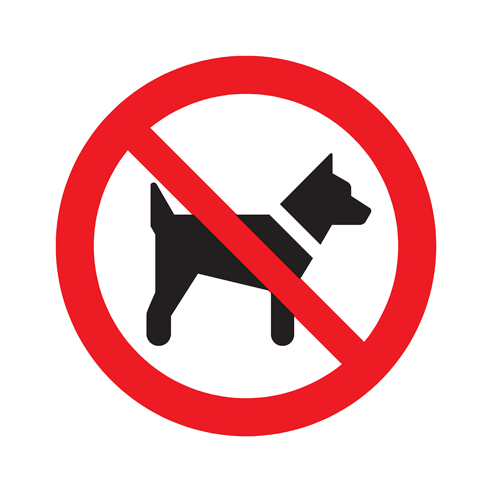 Pickup bord rond diameter 18 cm - Verboden voor honden