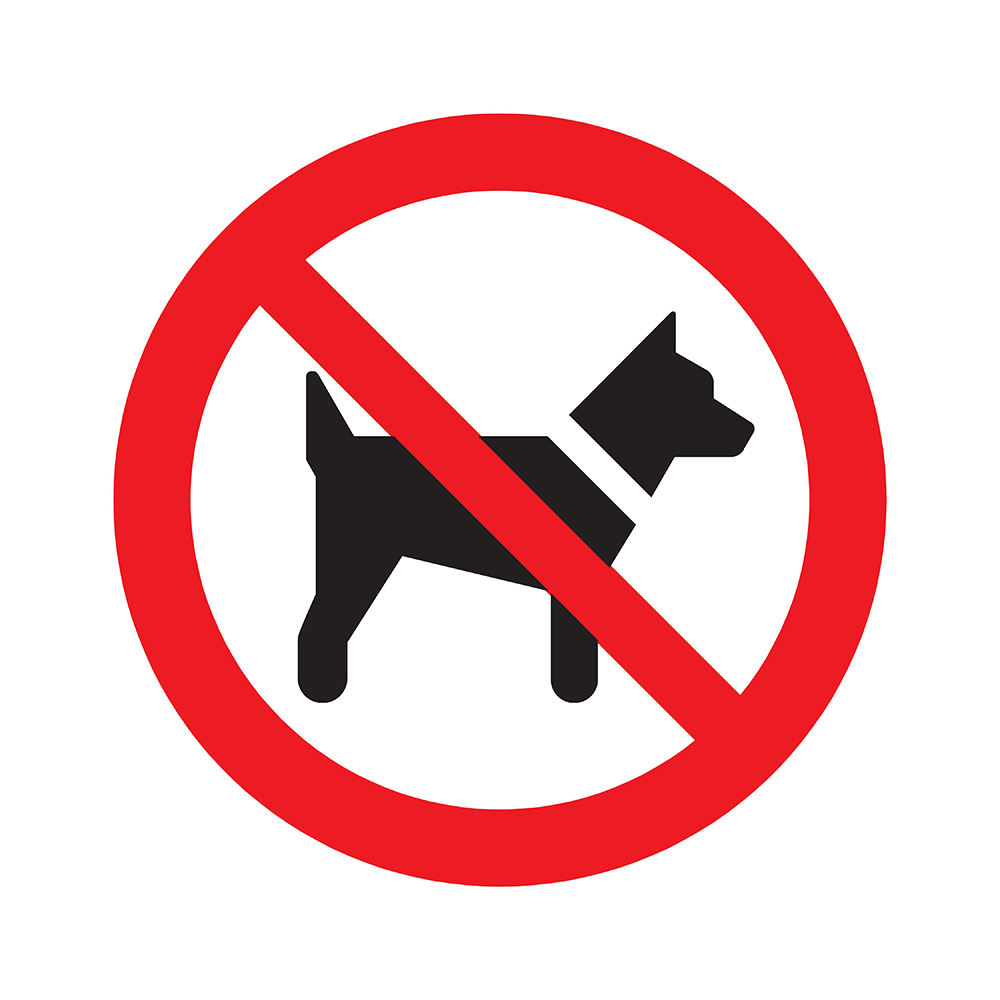 Pickup bord rond diameter 30 cm - Verboden voor honden