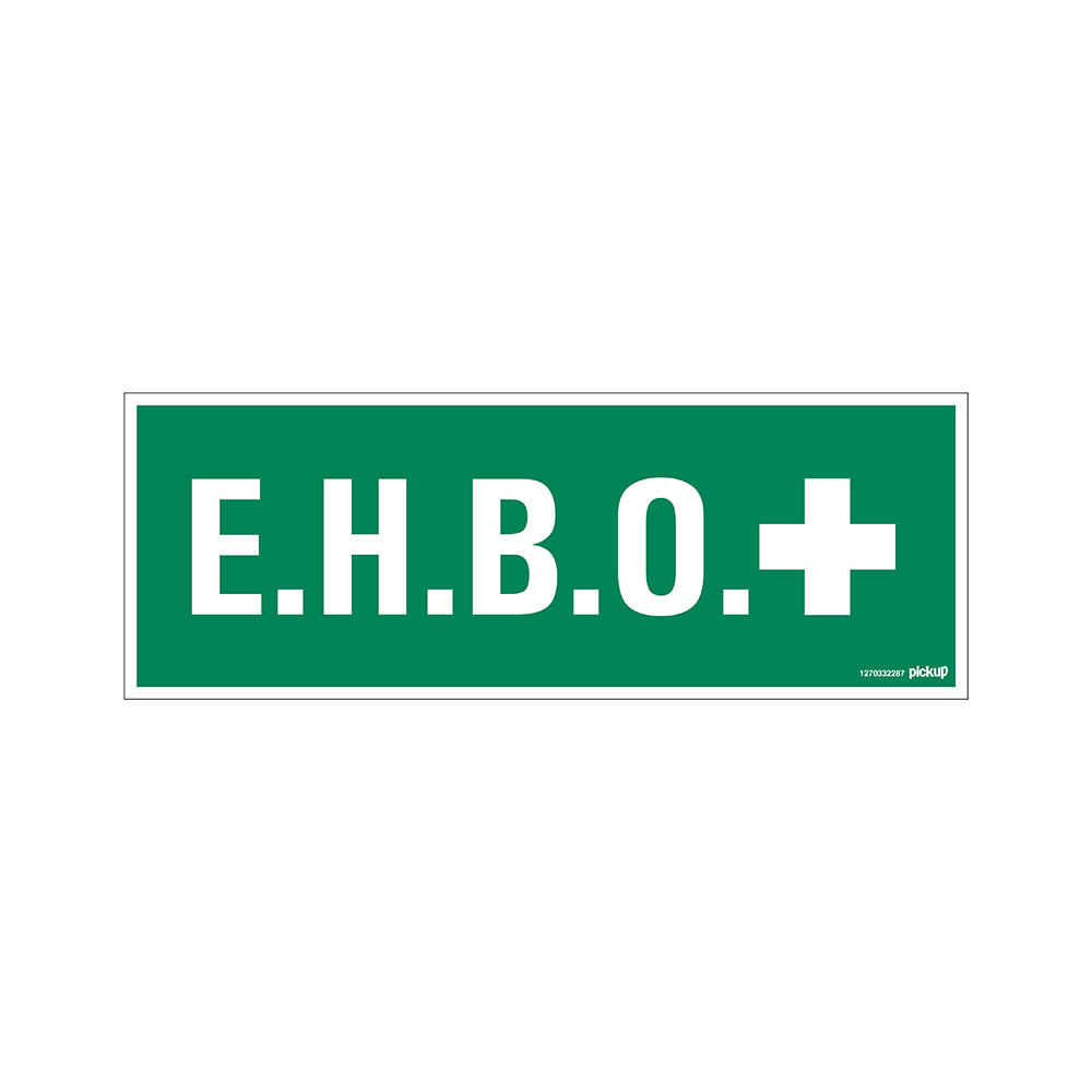 Pickup bord 33x12 cm - EHBO - E.H.B.O. Eerste Hulp Bij Ongelukken