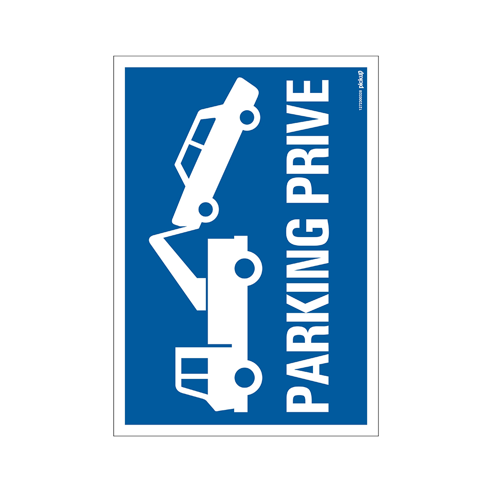 Pickup bord panneau 23x33 cm Combi - Parking prive