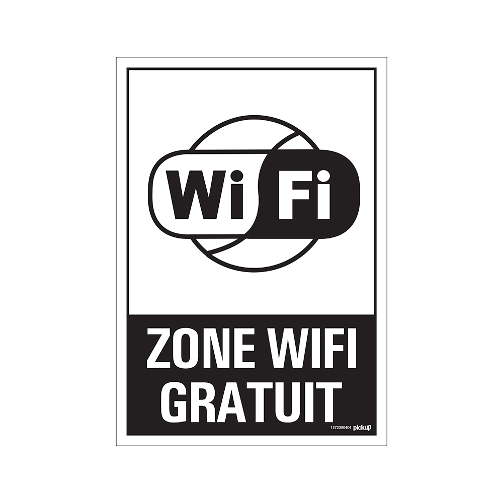 Pickup bord panneau 23x33 cm Combi - Zone WiFi gratuit
