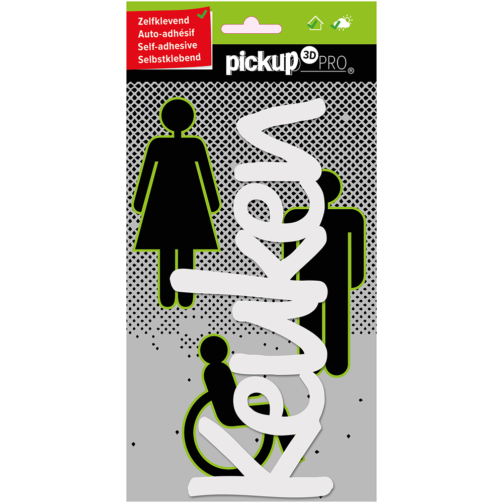 Pickup Route Acryl Pro 3D tekst Keuken wit - 2110000109