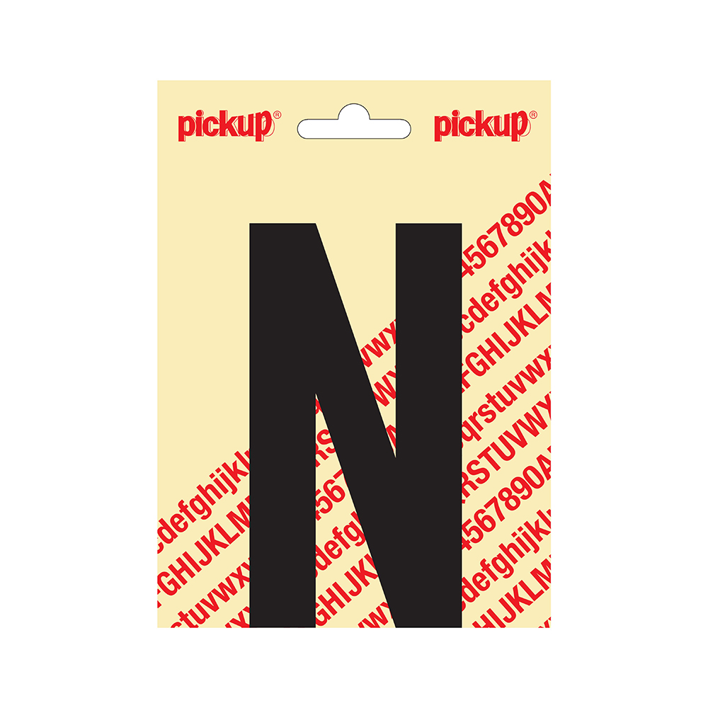 Pickup plakletter Nobel 120mm zwart N - 31002120N