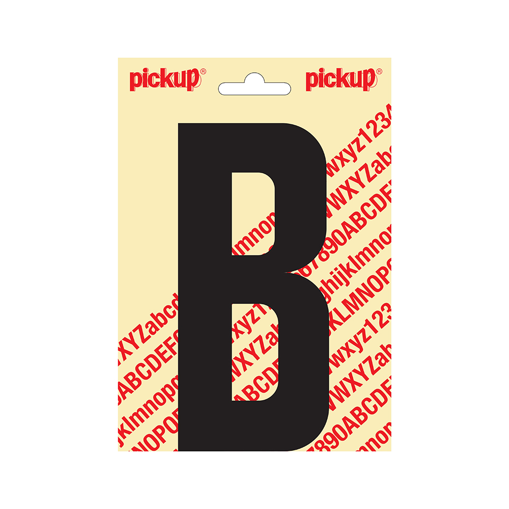 Pickup plakletter Nobel 150mm zwart B - 31002150B