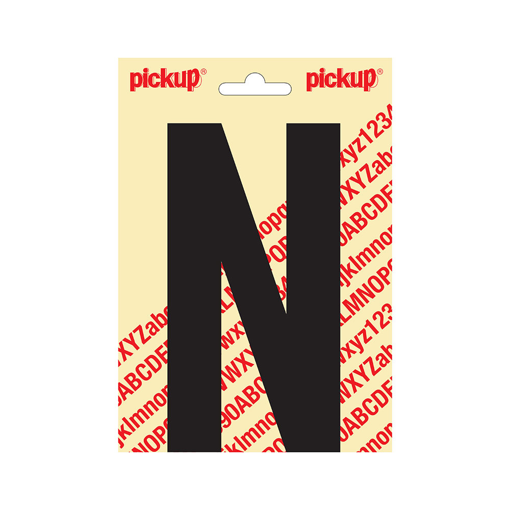 Pickup plakletter Nobel 150mm zwart N - 31002150N