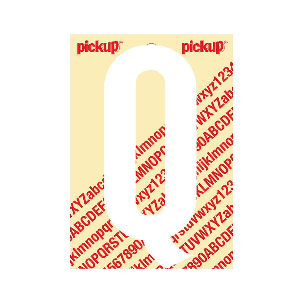 Pickup plakletter Nobel 150mm wit Q - 31012150Q