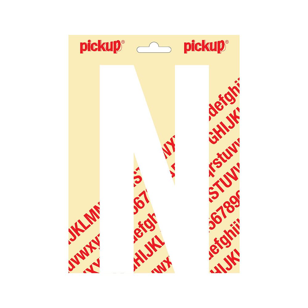 Pickup plakletter Nobel 200mm wit N - 31012200N