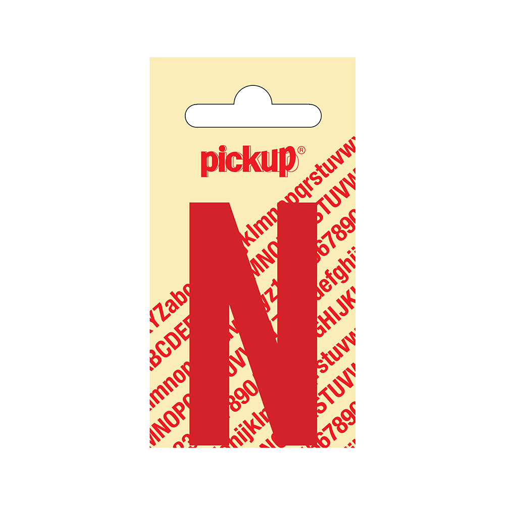 Pickup plakletter Nobel 60 mm rood N - 31022060N