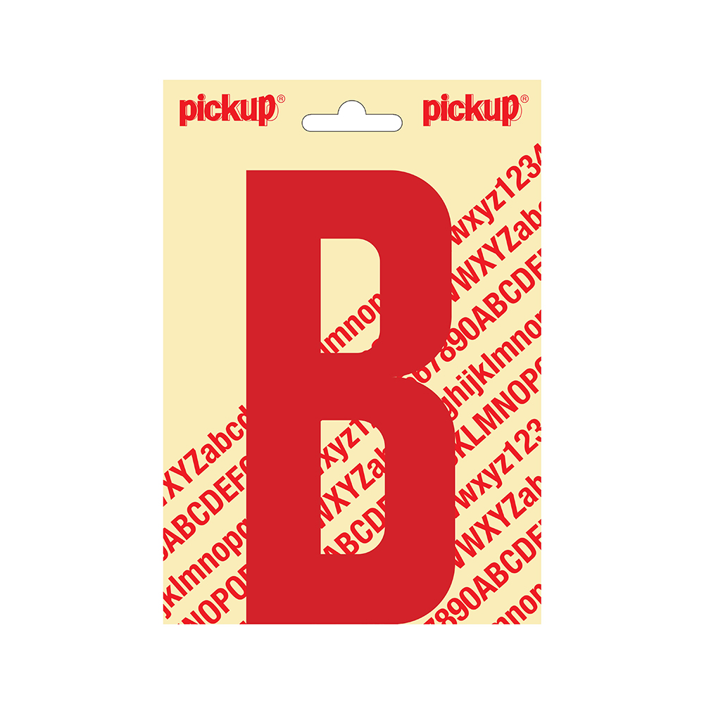 Pickup plakletter Nobel 150mm rood B - 31022150B