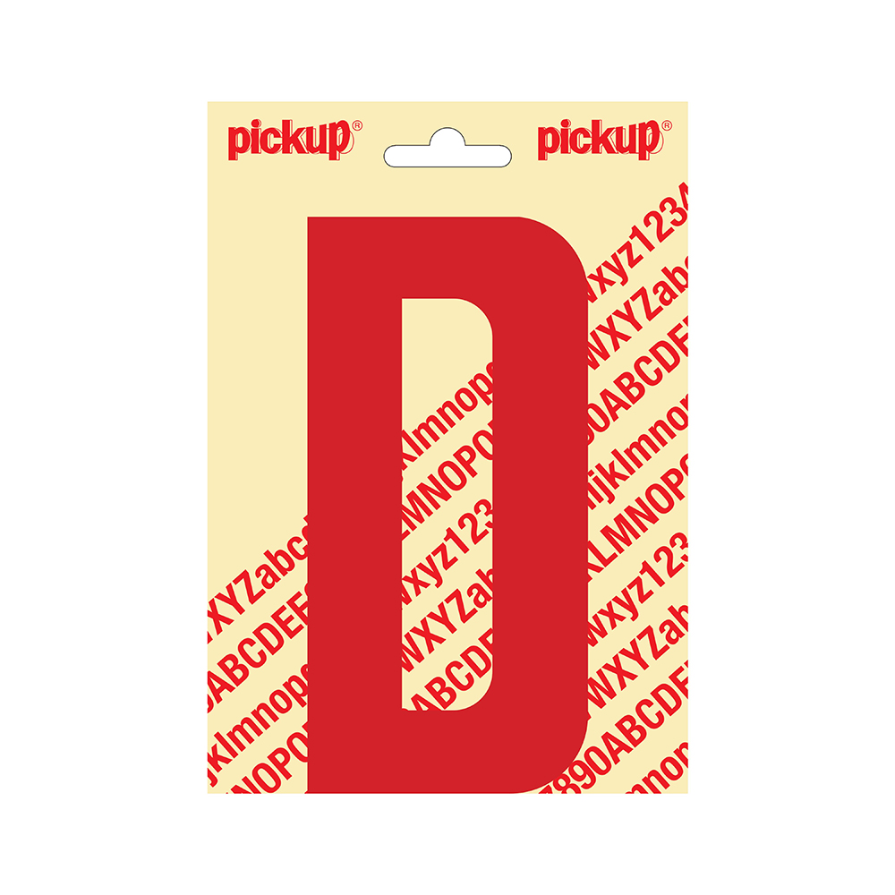 Pickup plakletter Nobel 150mm rood D - 31022150D