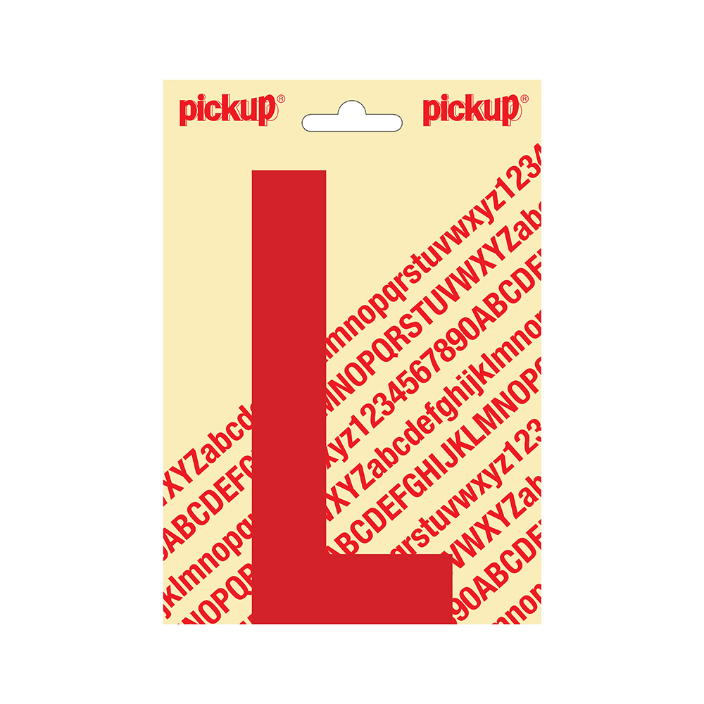 Pickup plakletter Nobel 150mm rood L - 31022150L