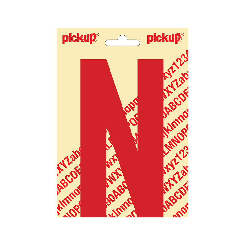 Pickup plakletter Nobel 150mm rood N - 31022150N