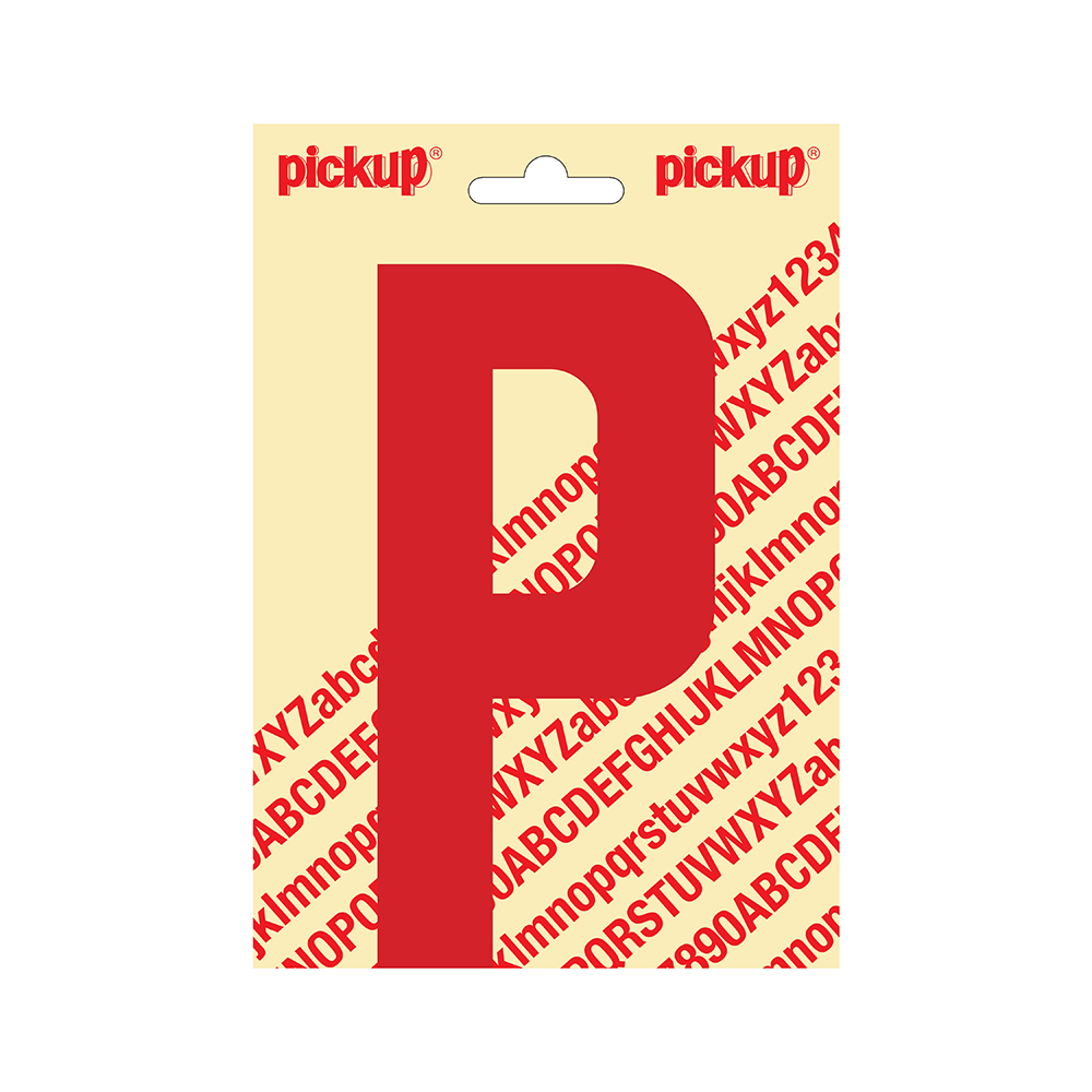 Pickup plakletter Nobel 150mm rood P - 31022150P