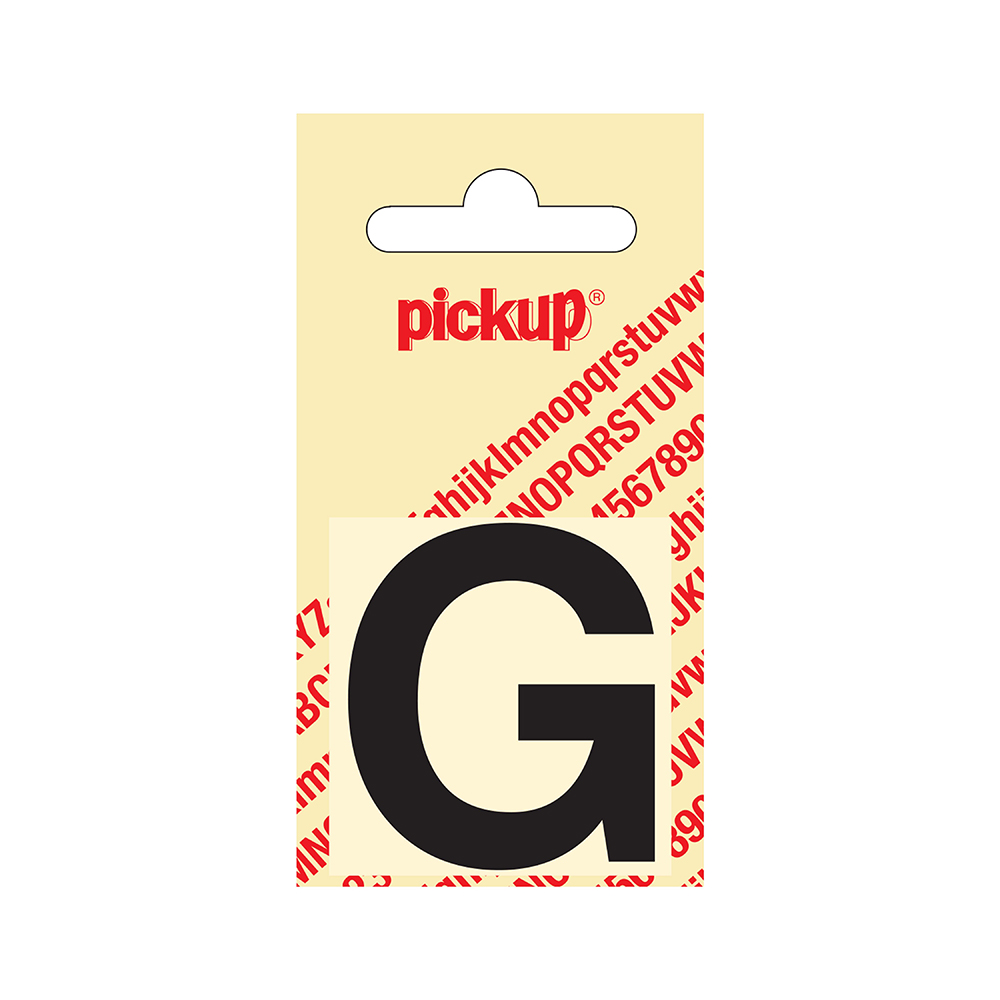 Pickup plakletter Helvetica 40 mm - zwart G