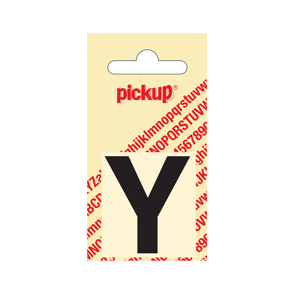 Pickup plakletter Helvetica 40 mm - zwart Y