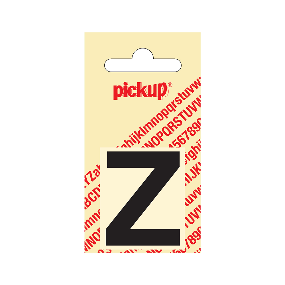 Pickup plakletter Helvetica 40 mm - zwart Z