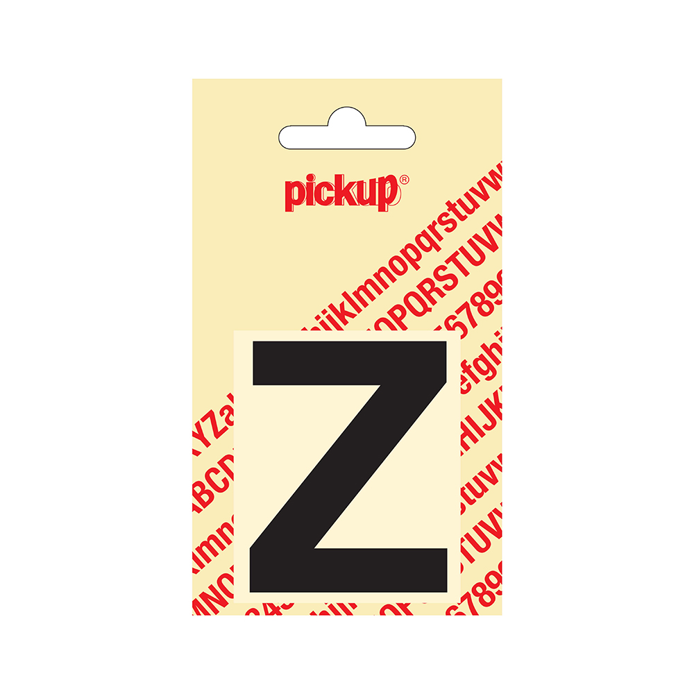 Pickup plakletter Helvetica 60 mm - zwart Z
