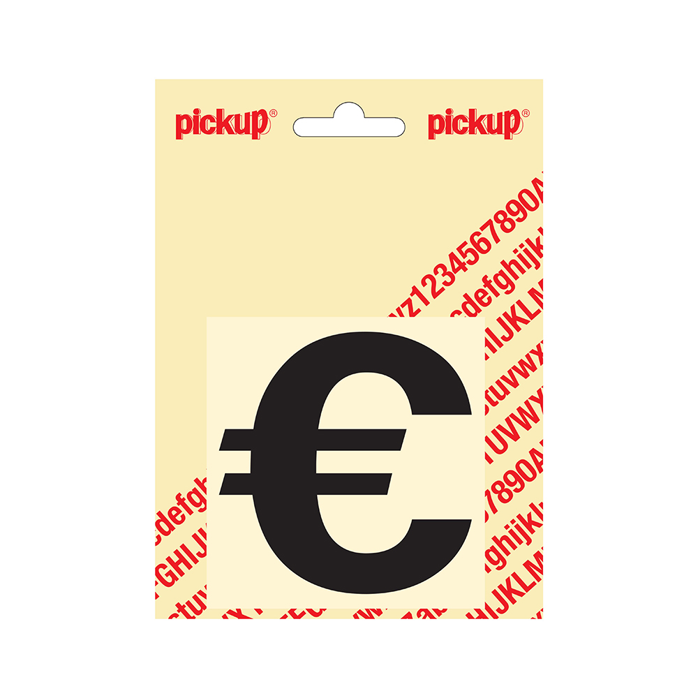 Pickup plakletter Helvetica 80 mm - zwart €