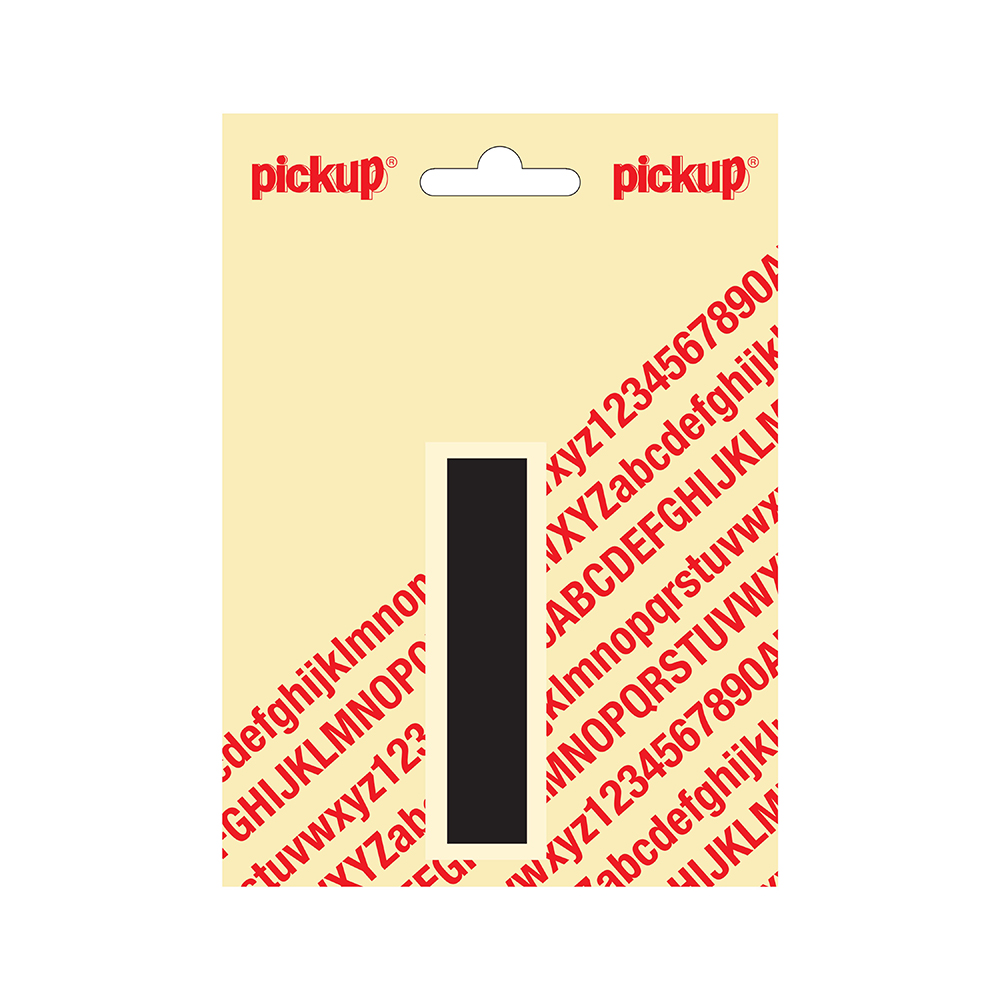 Pickup plakletter Helvetica 80 mm - zwart I