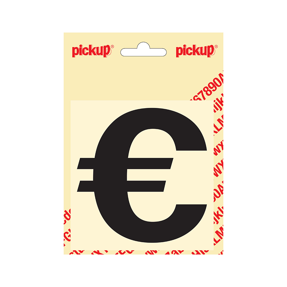 Pickup plakletter Helvetica 100 mm - zwart €