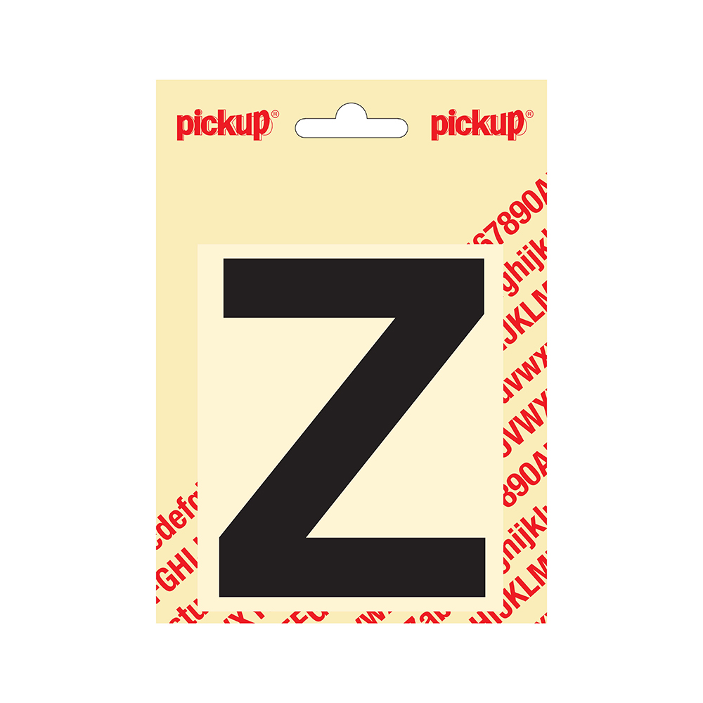 Pickup plakletter Helvetica 100 mm - zwart Z