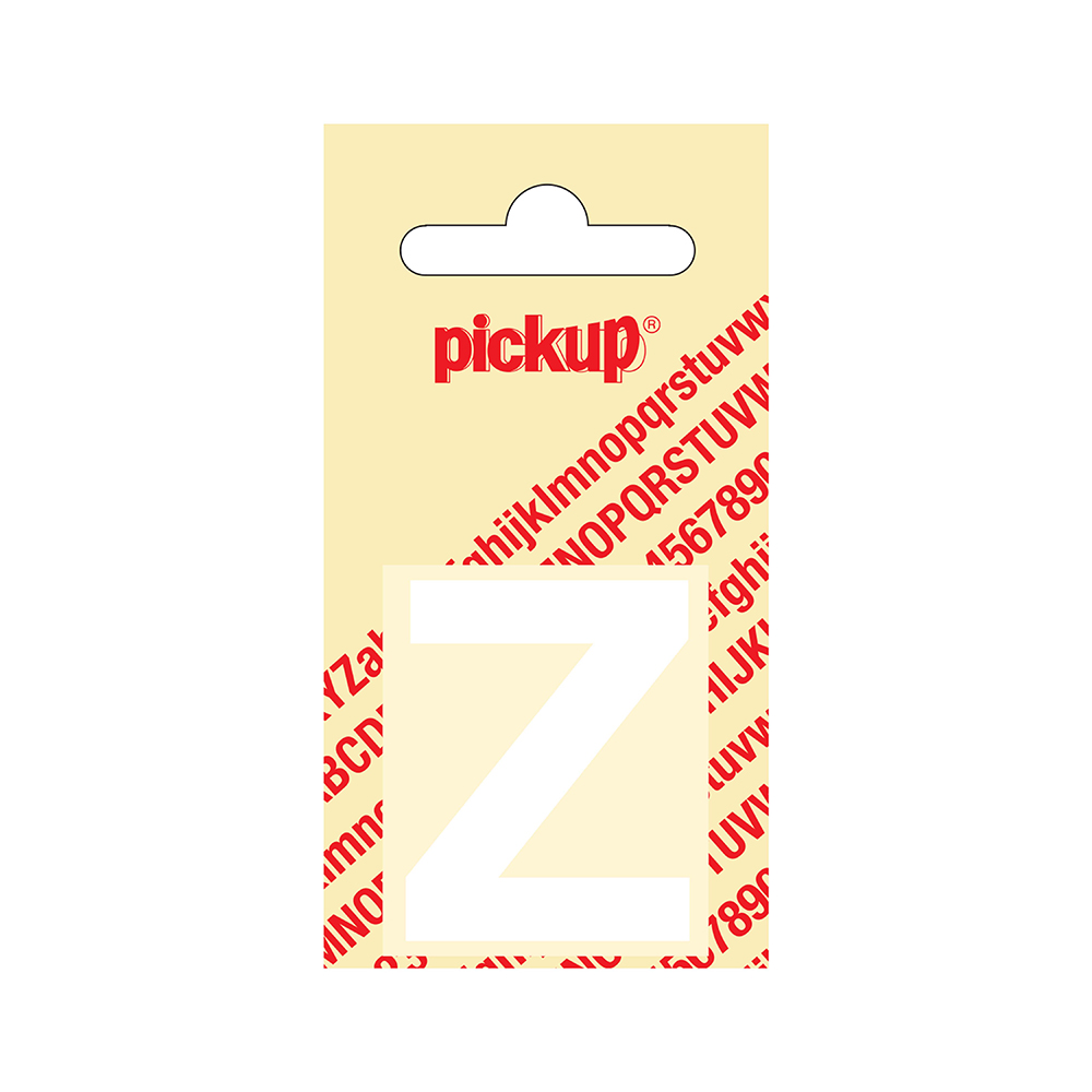 Pickup plakletter Helvetica 40 mm - wit Z