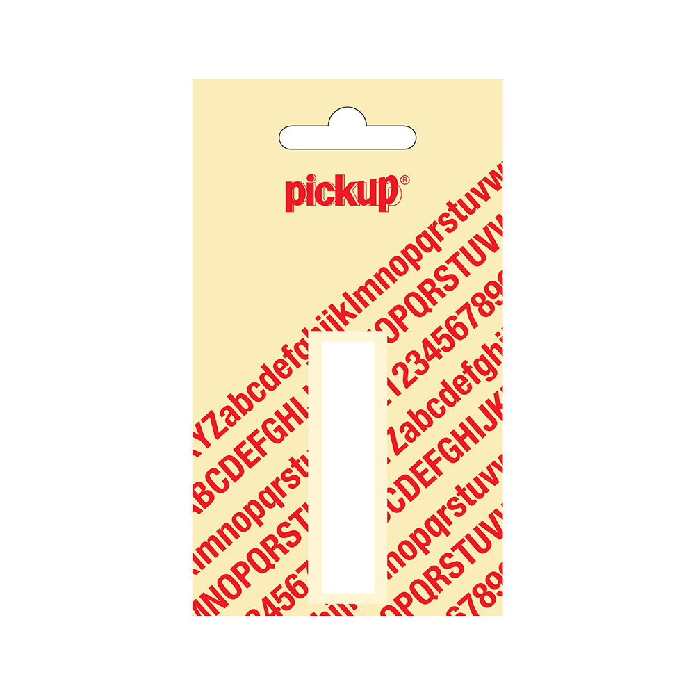 Pickup plakletter Helvetica 60 mm - wit I