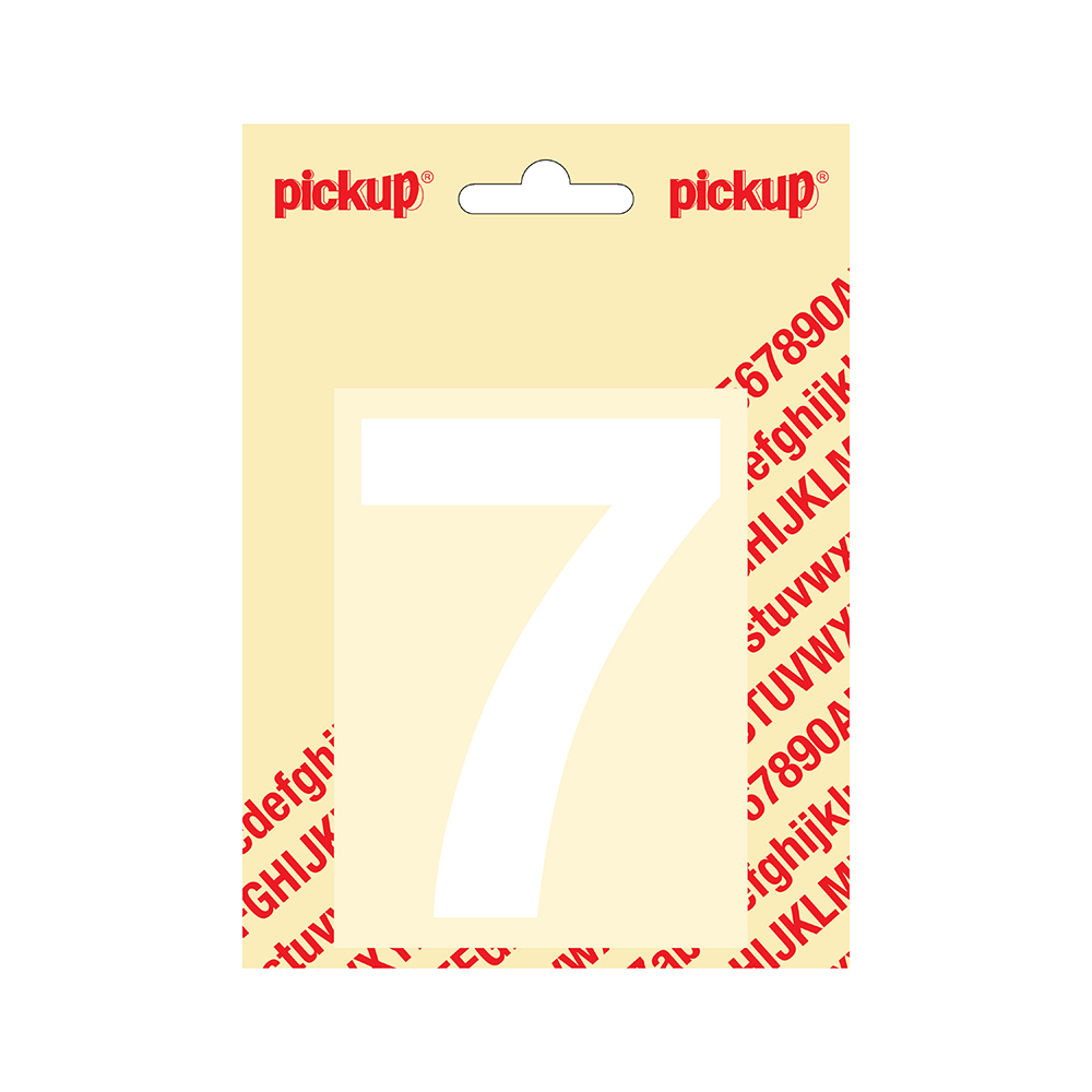 Pickup plakcijfer Helvetica 100 mm - wit 7