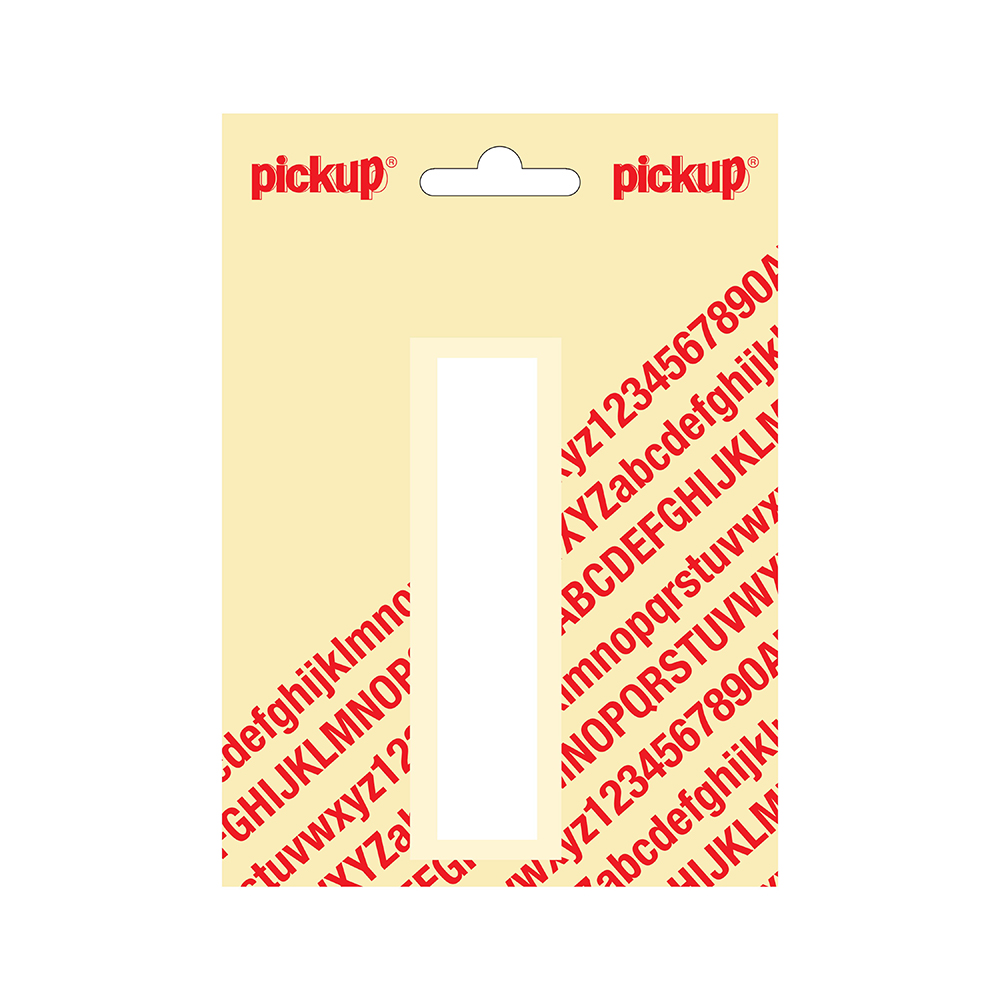 Pickup plakletter Helvetica 100 mm - wit I
