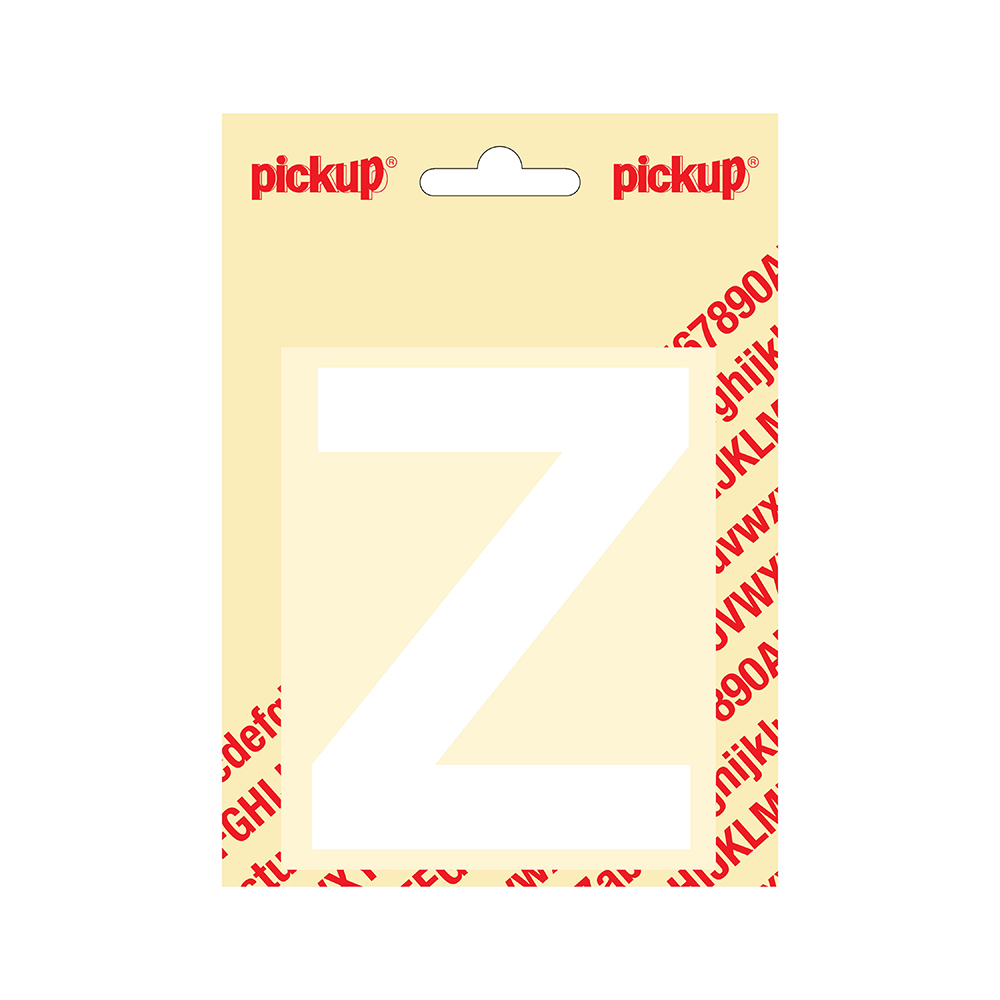 Pickup plakletter Helvetica 100 mm - wit Z