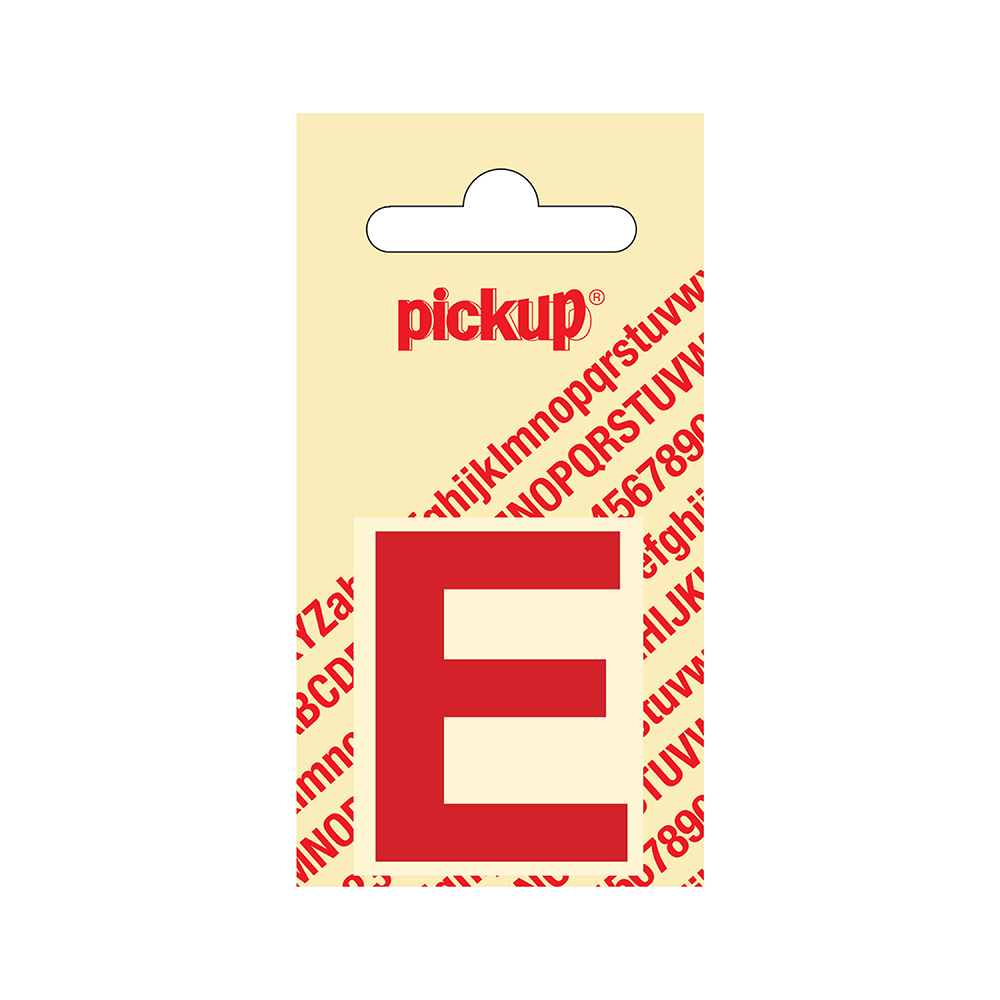 Pickup plakletter Helvetica 40 mm - rood E