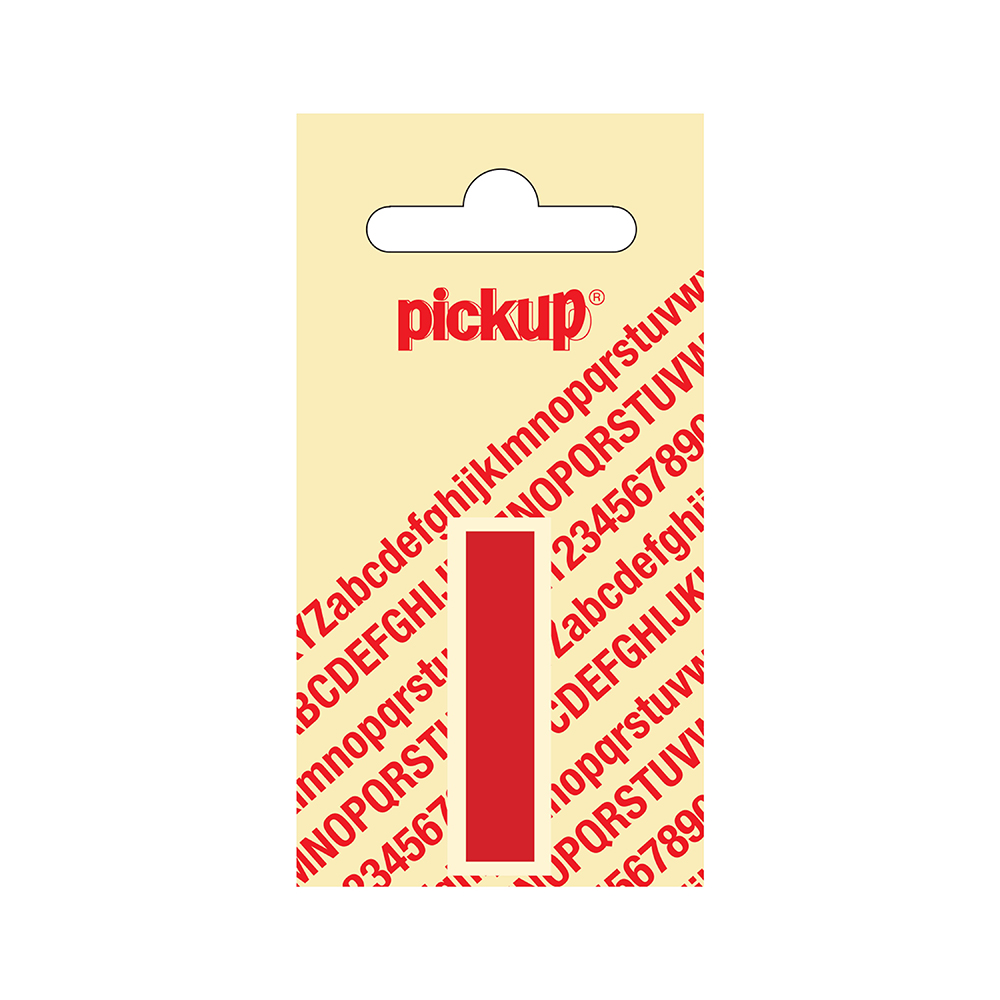 Pickup plakletter Helvetica 40 mm - rood I