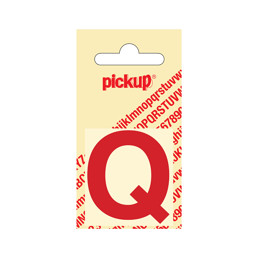 Pickup plakletter Helvetica 40 mm - rood Q