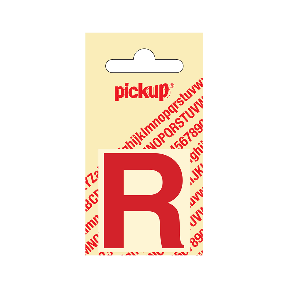 Pickup plakletter Helvetica 40 mm - rood R