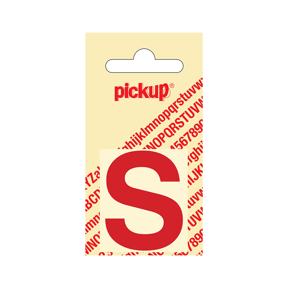 Pickup plakletter Helvetica 40 mm - rood S