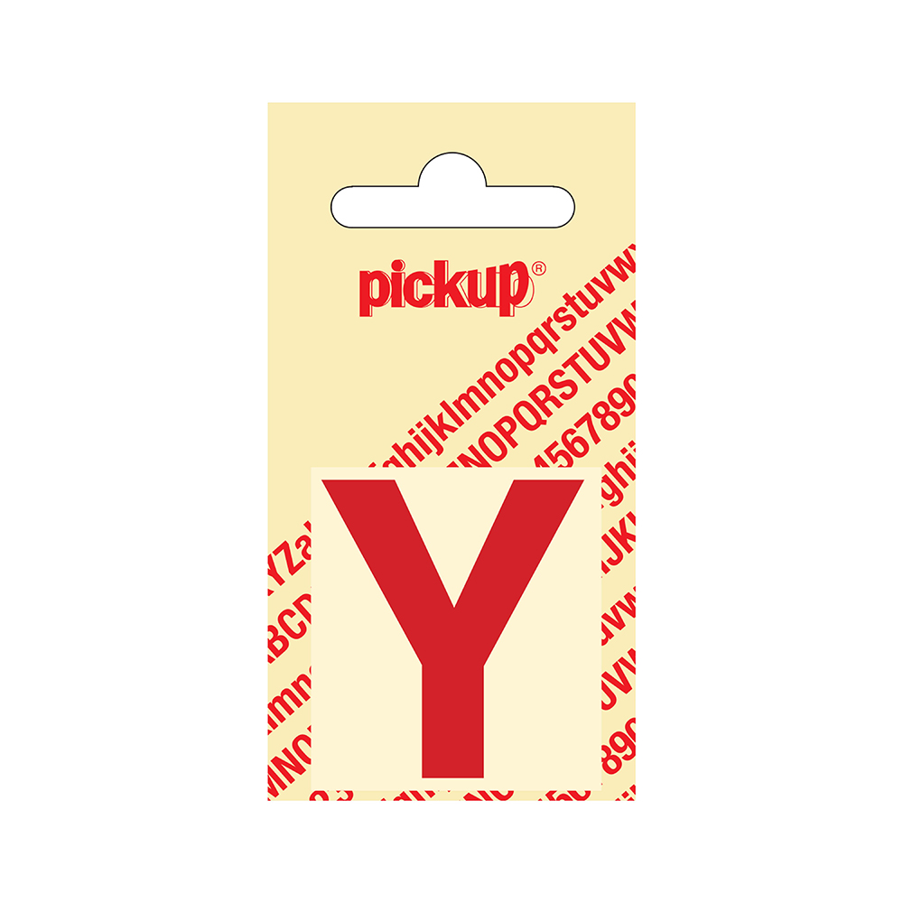 Pickup plakletter Helvetica 40 mm - rood Y