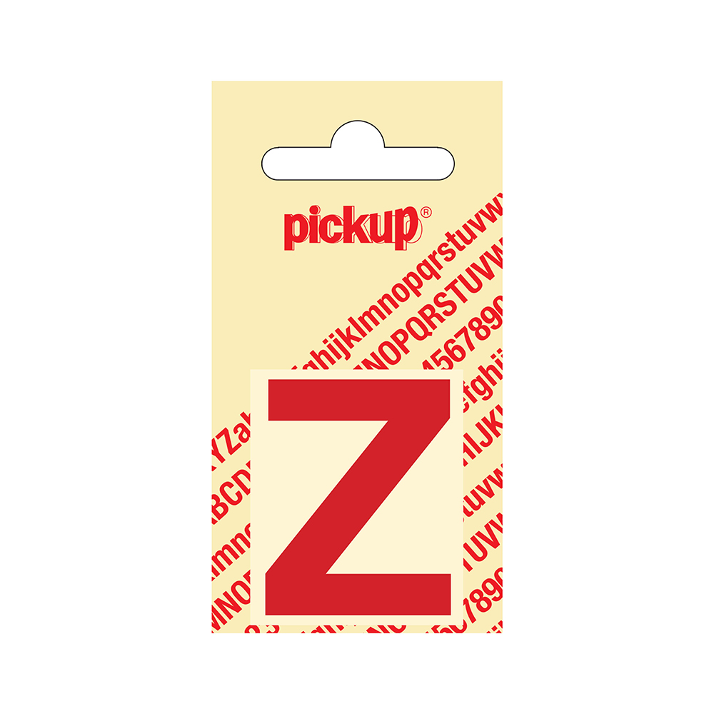 Pickup plakletter Helvetica 40 mm - rood Z