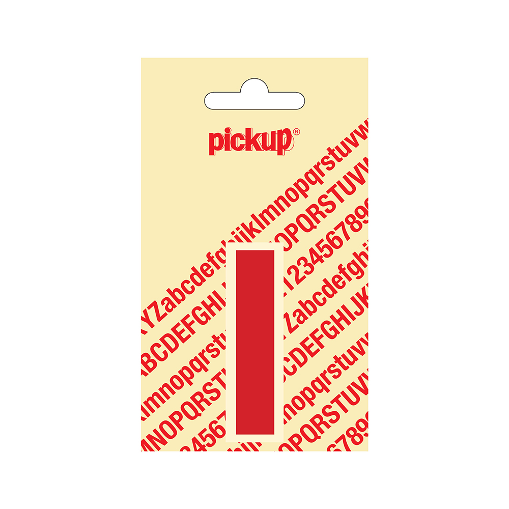 Pickup plakletter Helvetica 60 mm - rood I