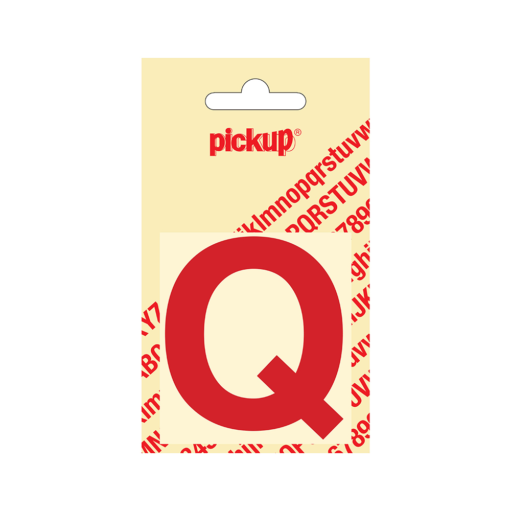 Pickup plakletter Helvetica 60 mm - rood Q