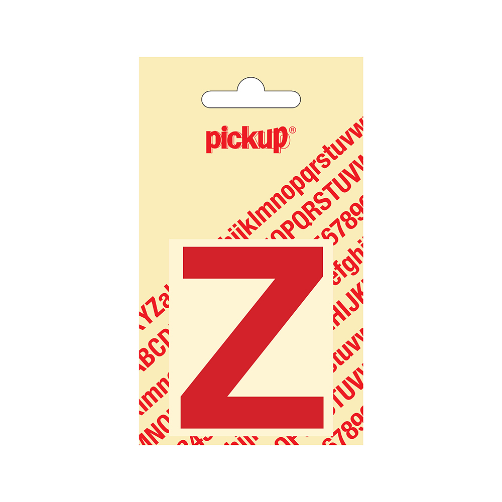 Pickup plakletter Helvetica 60 mm - rood Z