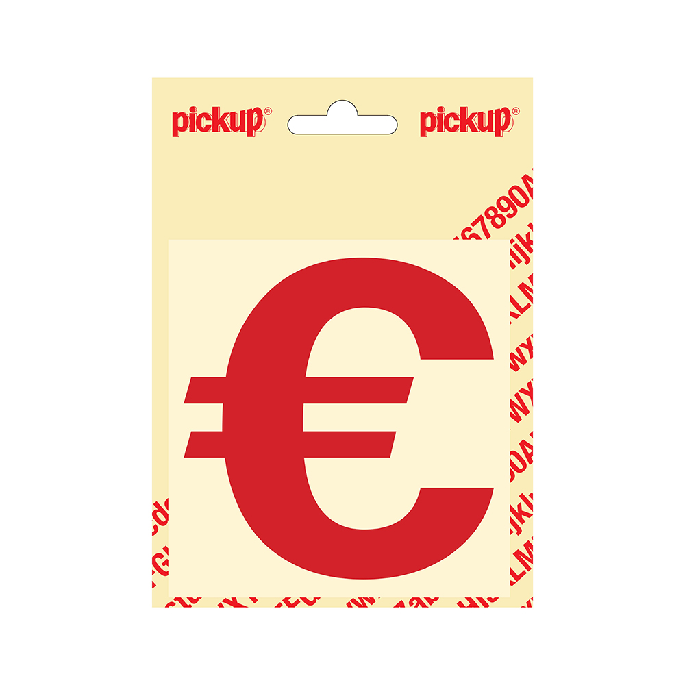 Pickup plakletter Helvetica 100 mm - rood €