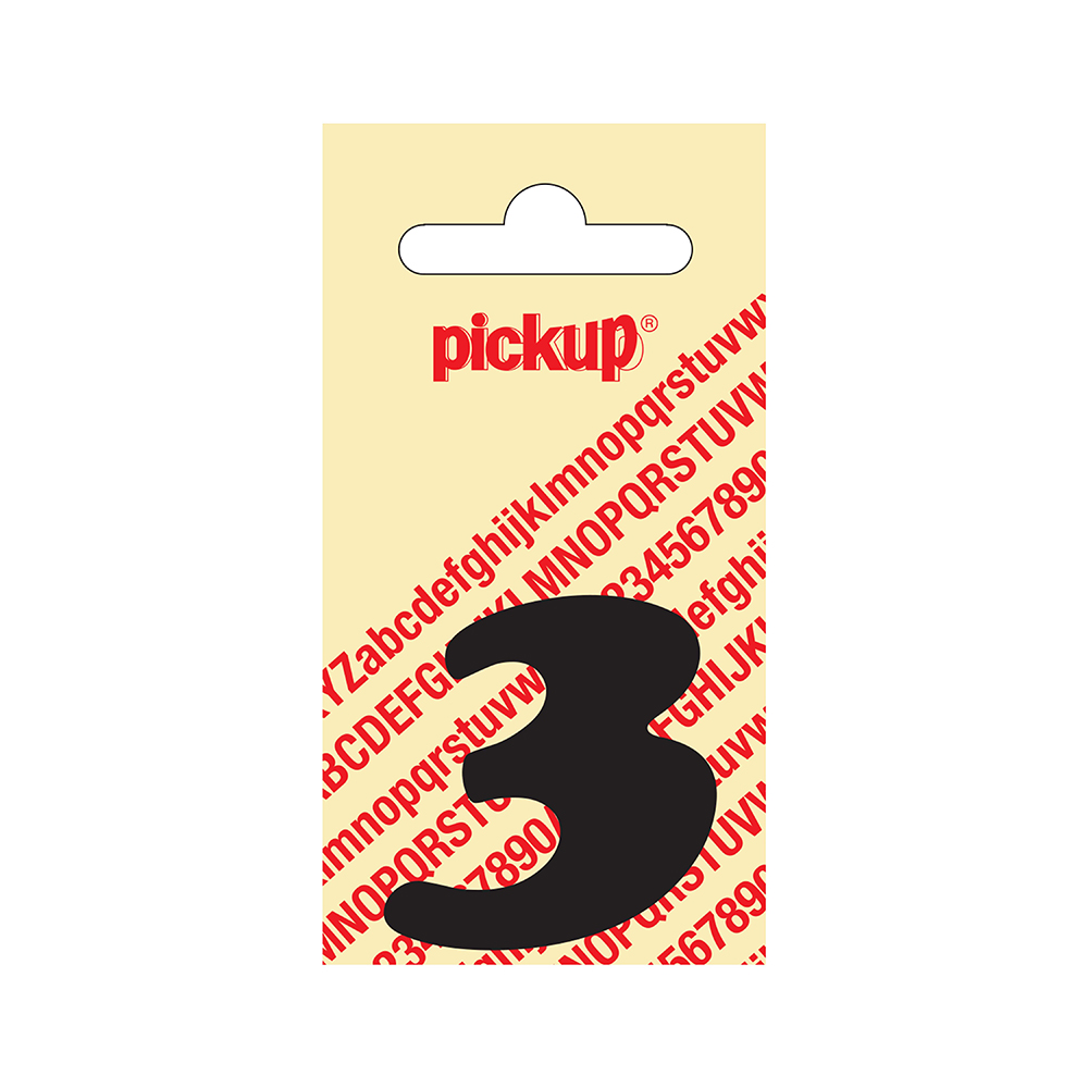 Pickup plakcijfer CooperBlack 40 mm - zwart 3
