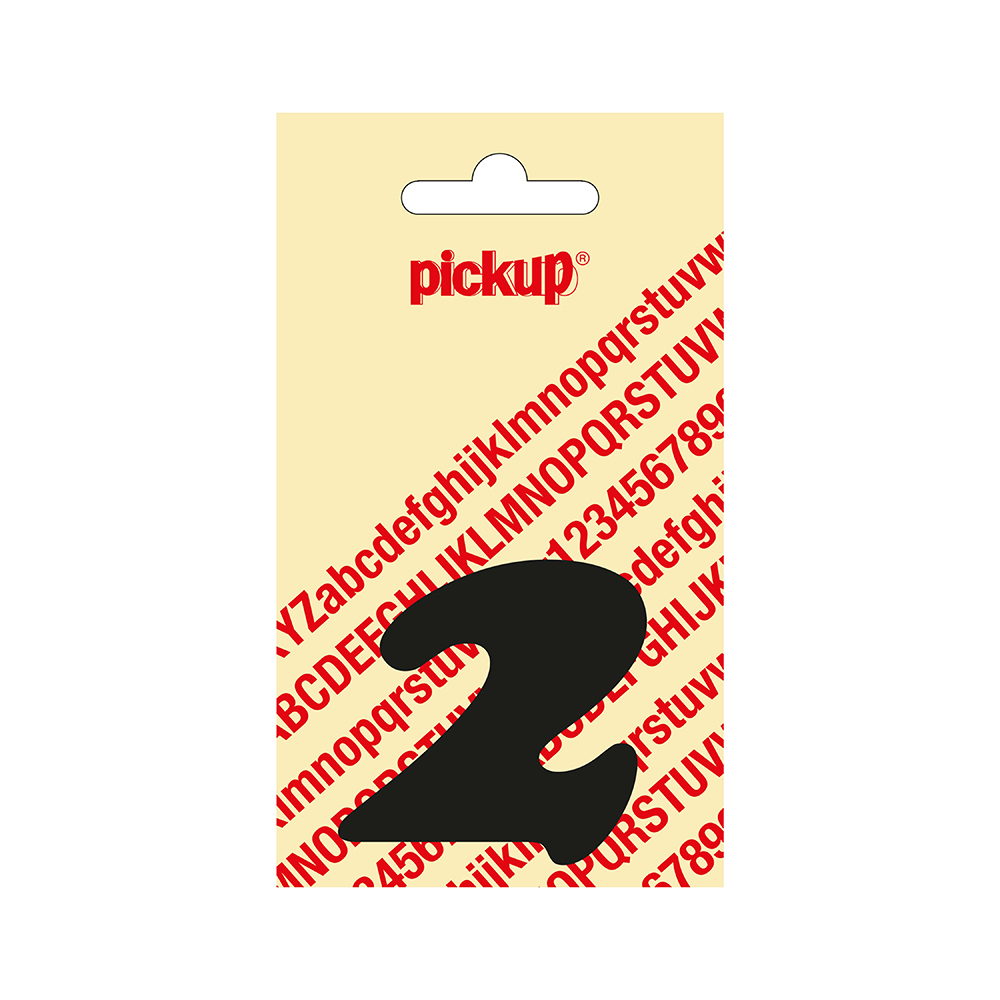 Pickup plakcijfer CooperBlack 60 mm - zwart 2