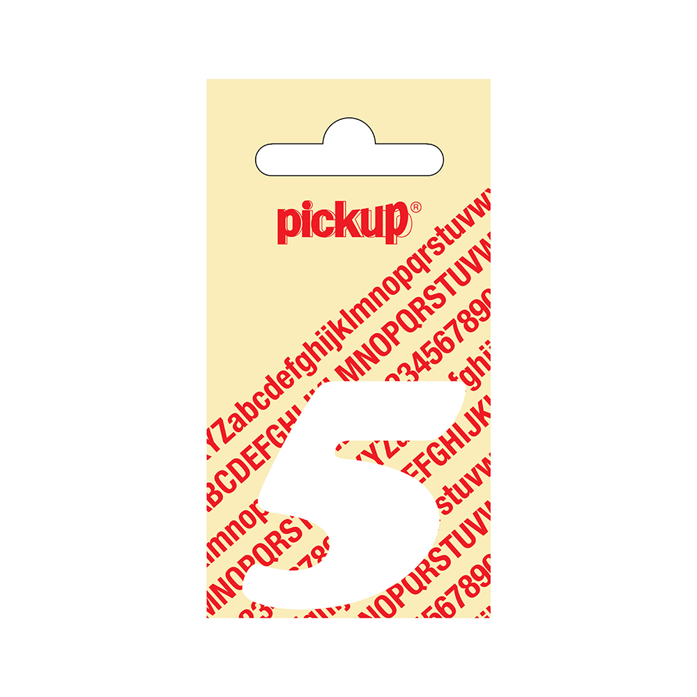Pickup plakcijfer CooperBlack 40 mm - wit 5