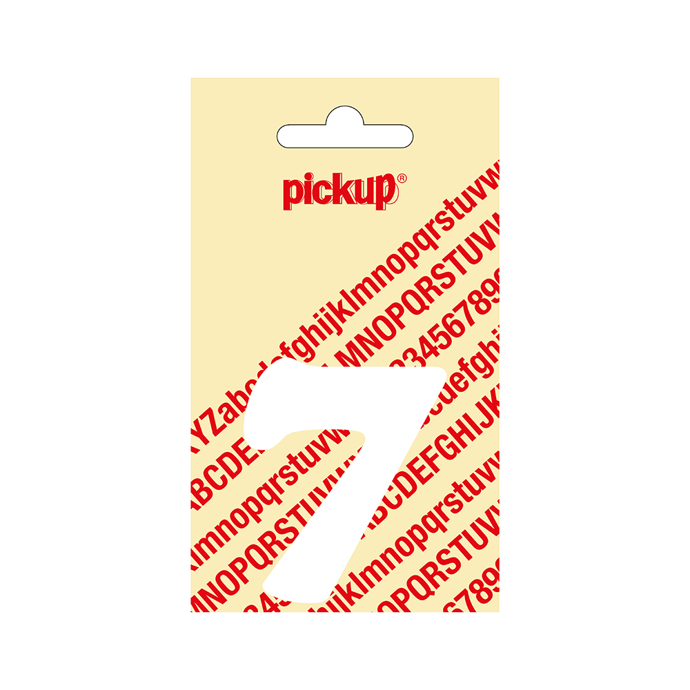 Pickup plakcijfer CooperBlack 60 mm - wit 7