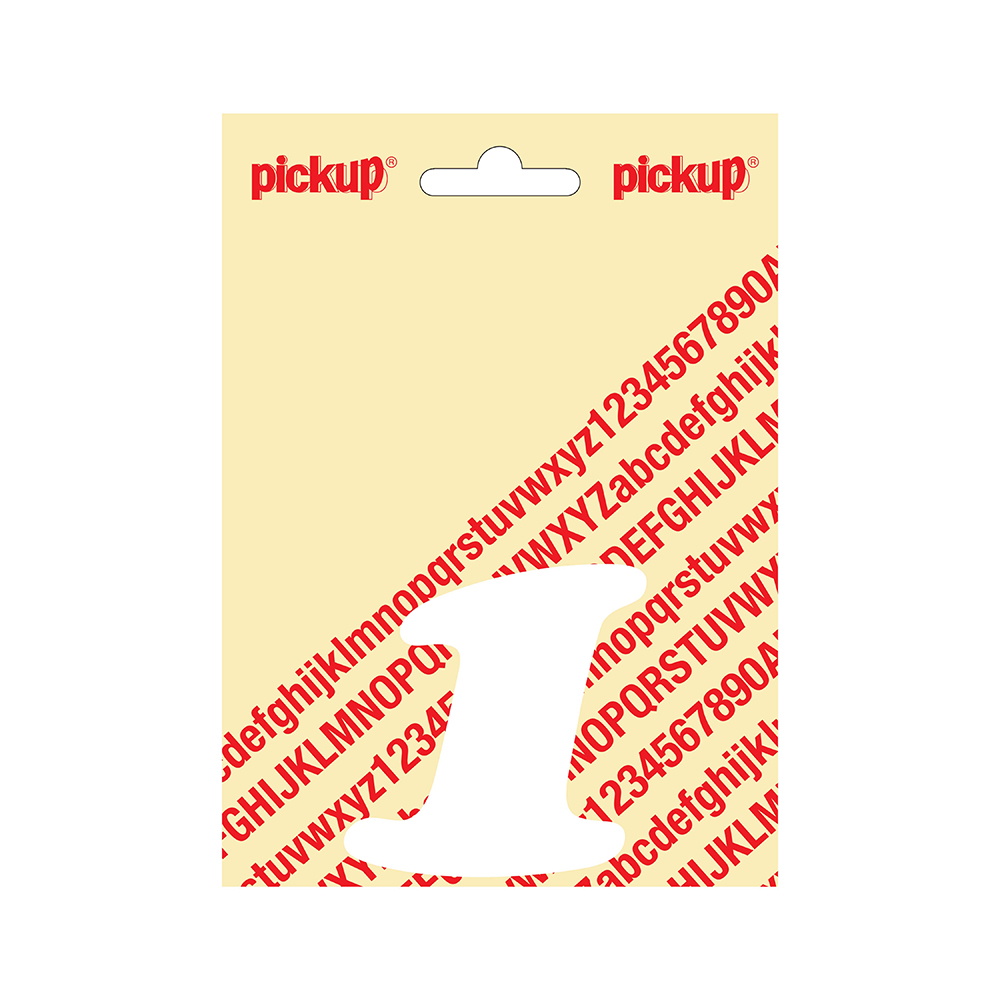Pickup plakcijfer CooperBlack 80 mm - wit 1