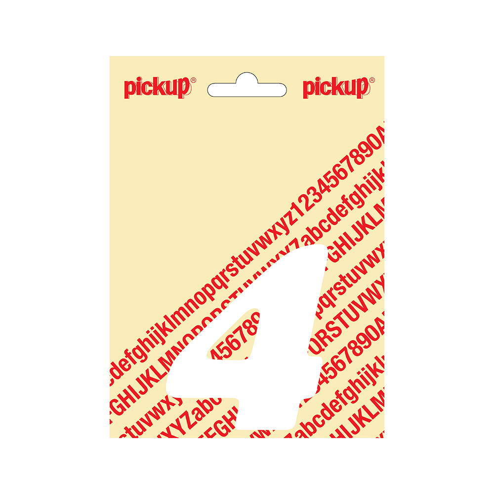 Pickup plakcijfer CooperBlack 80 mm - wit 4