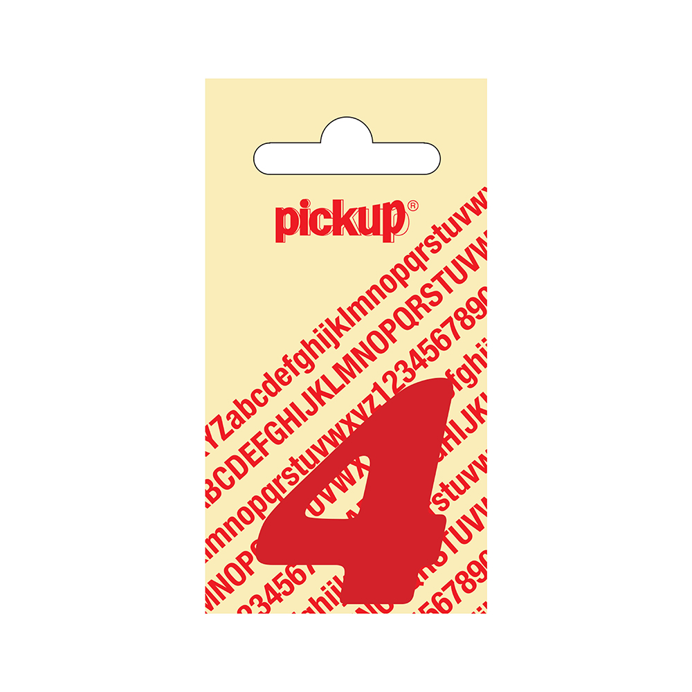 Pickup plakcijfer CooperBlack 40 mm - rood 4