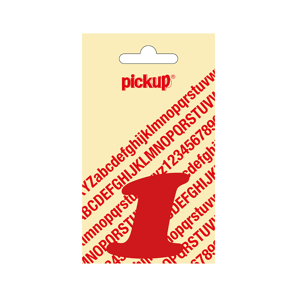 Pickup plakcijfer CooperBlack 60 mm - rood 1